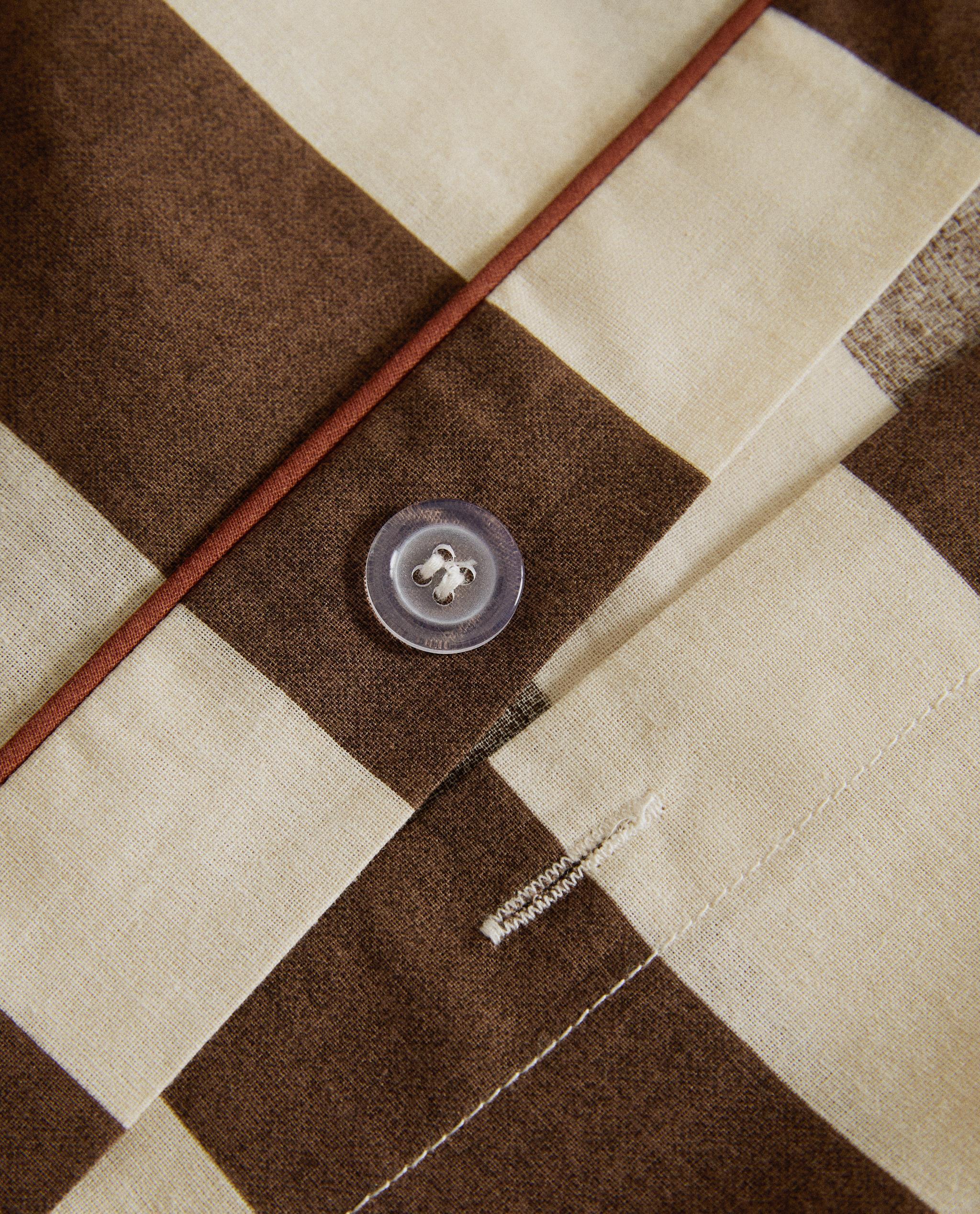 STRIPED WASHED COTTON DUVET COVER product thumbnail 15