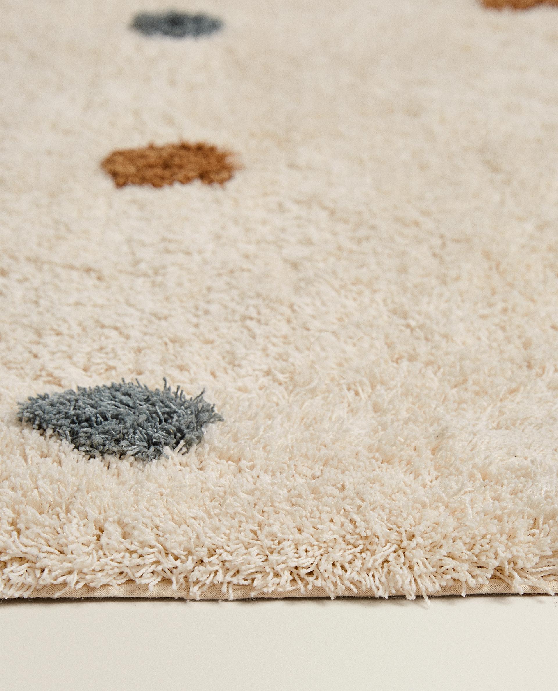 KIDS' RECTANGULAR TEXTURED POLKA DOT RUG product thumbnail 13
