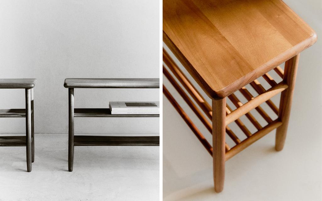 ACACIA WOOD SHOE BENCH