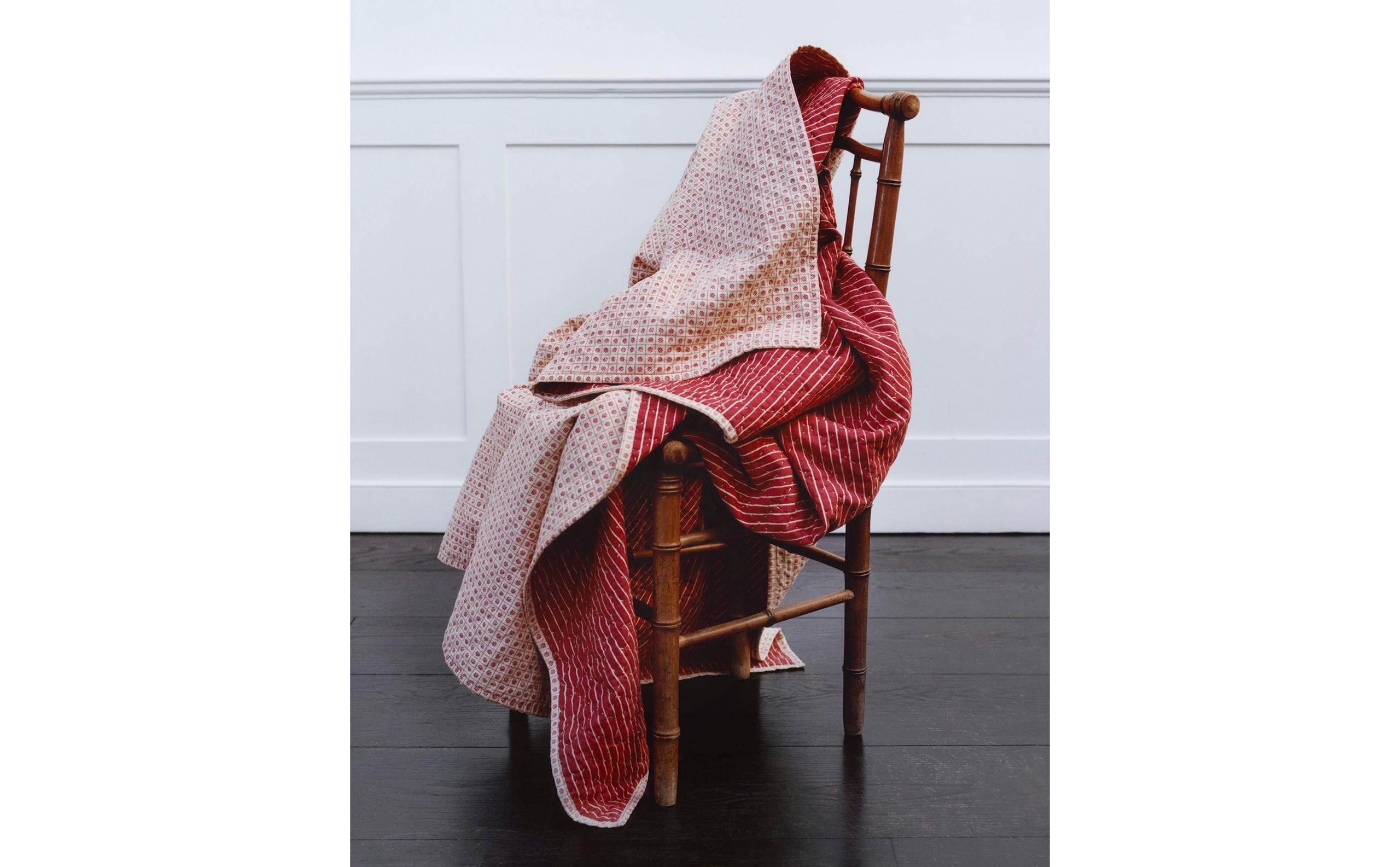 STRIPED AND FLORAL COTTON QUILTED BEDSPREAD | KATHARINE POLE product thumbnail 11