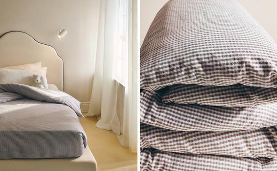CHILDREN’S CHECK DUVET COVER