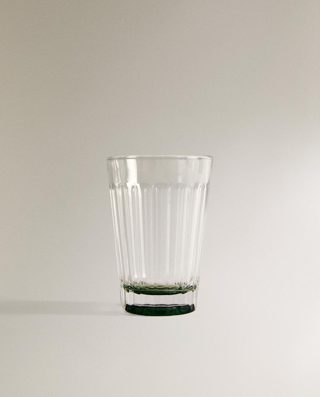 GOBELET VERRE RELIEF BASE COULEUR