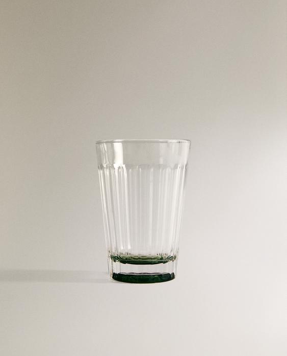 GOBELET VERRE RELIEF BASE COULEUR GOBELET VERRE RELIEF BASE COULEUR