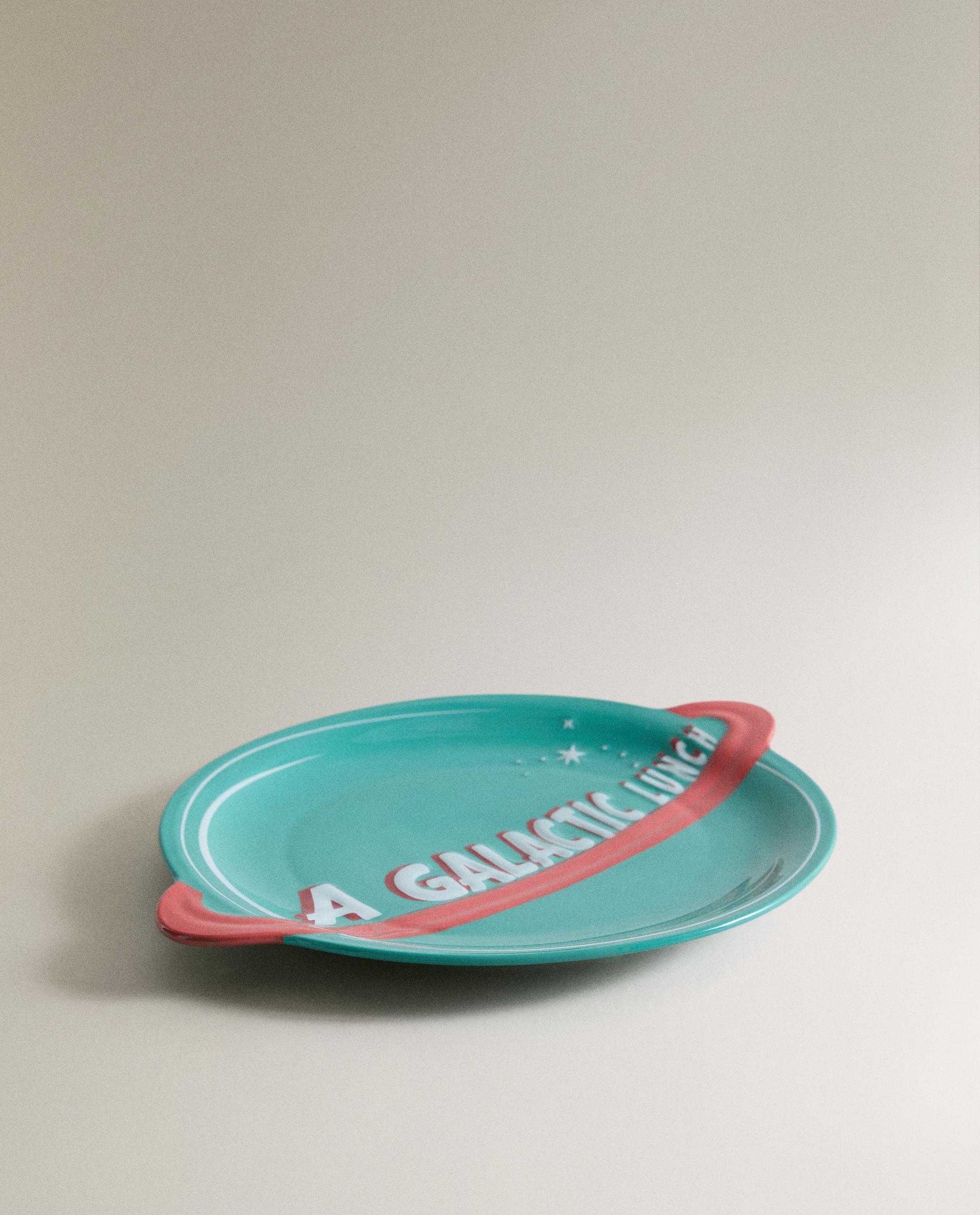 CHILDREN'S STONEWARE SPACE PLATE product thumbnail 5