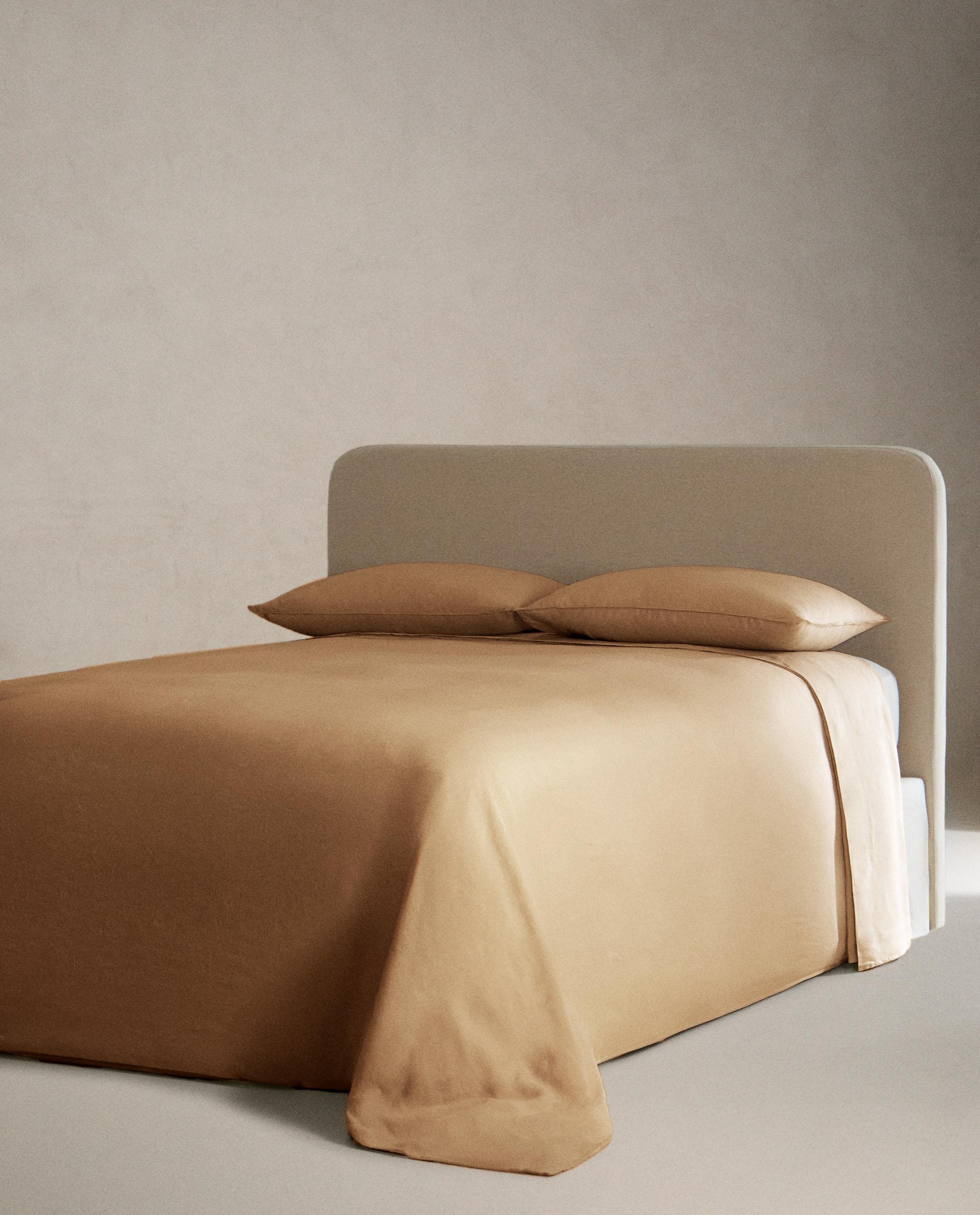ザラホームZARAHOMEウォッシュリネンフラットシーツ ベッドカバー ソファー リネン シーツ セット | Zara Home 日本/Japan