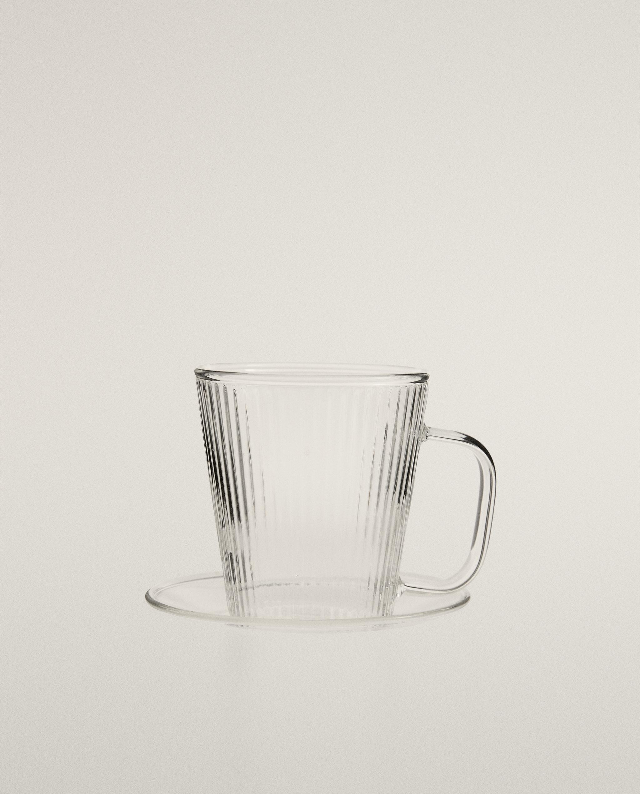 BOROSILICATE GLASS COFFEE CUP AND SAUCER product thumbnail 11