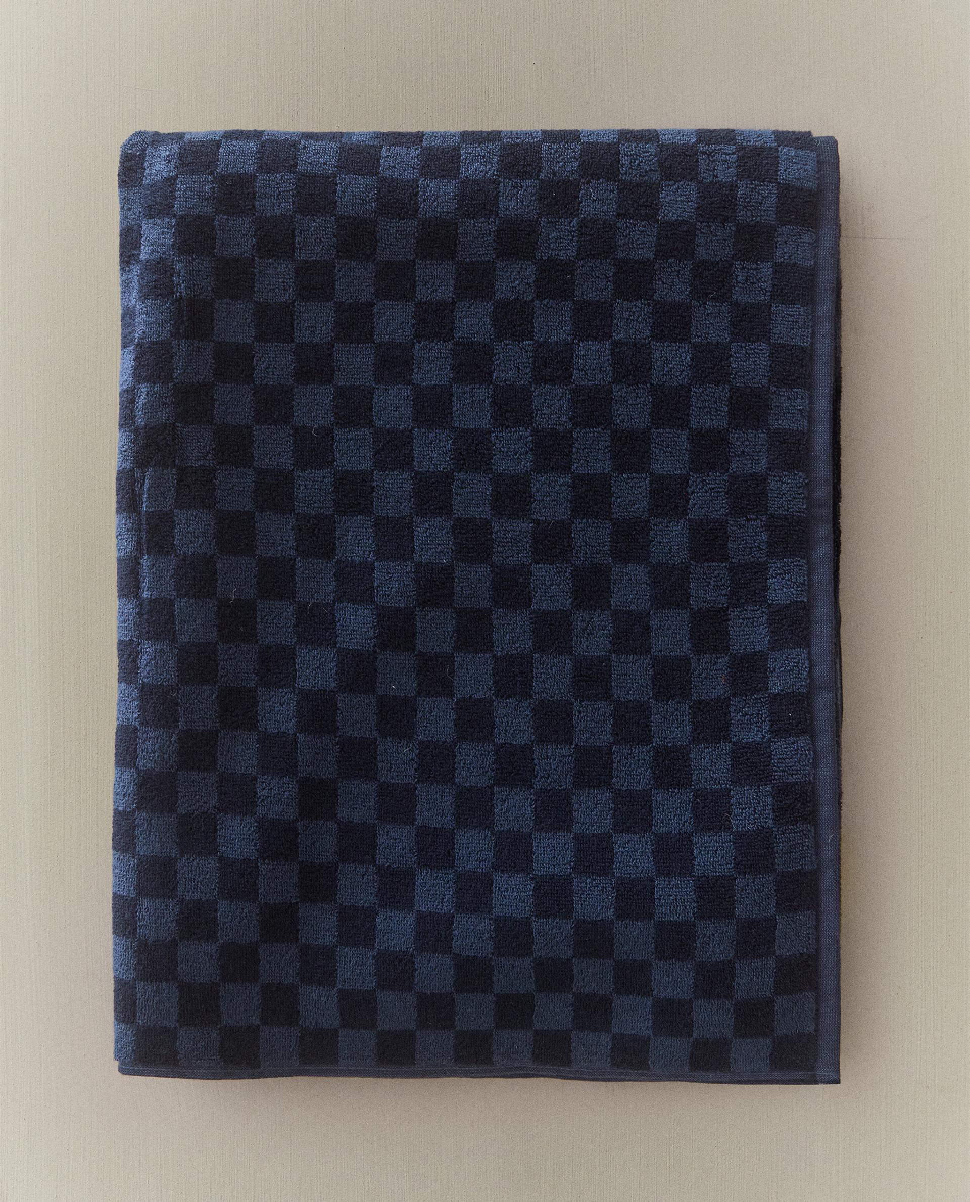 TOALLA BAÑO CUADRO DAMERO TOALLA BAÑO CUADRO DAMERO