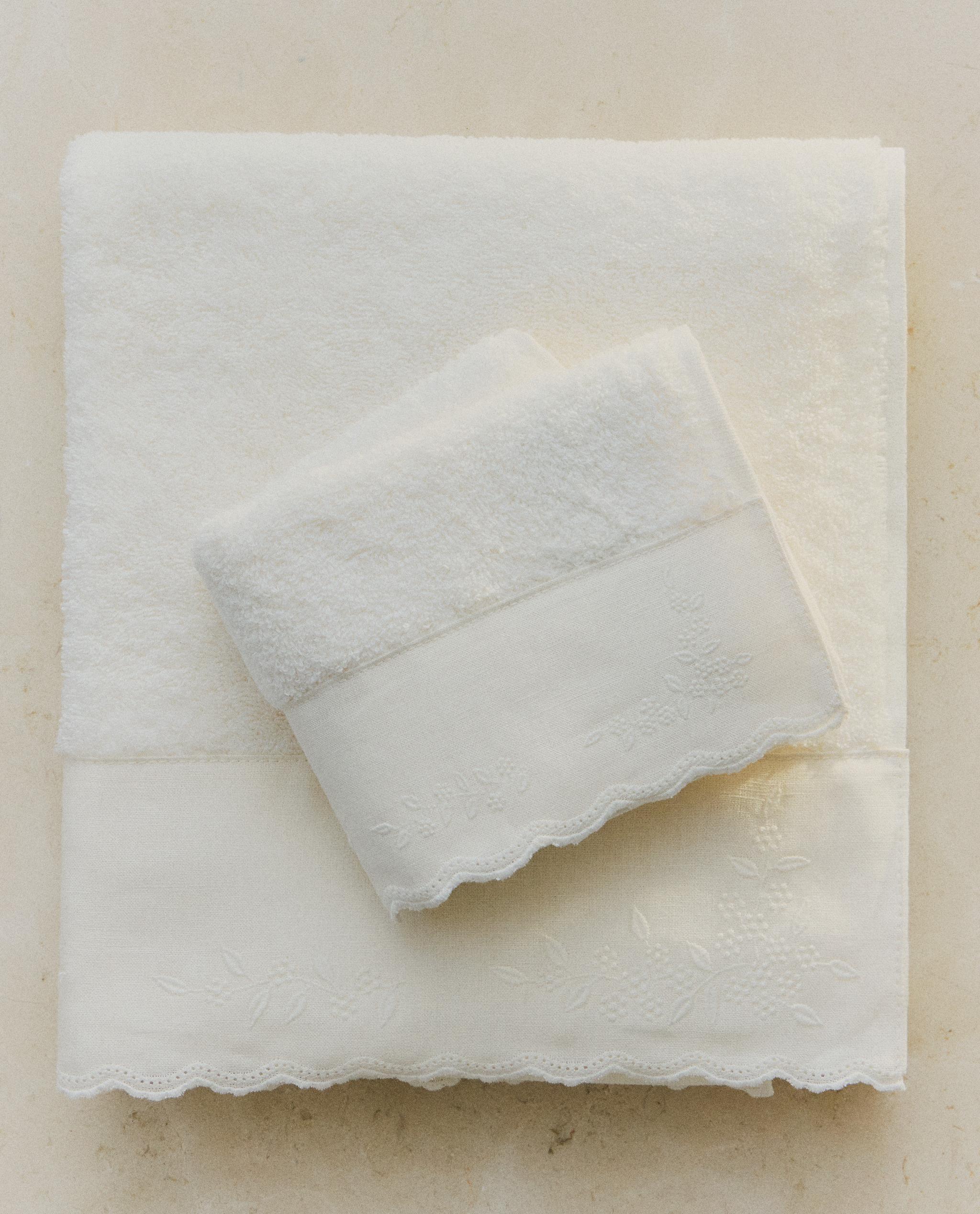 BATH TOWEL WITH LINEN BORDER product thumbnail 11