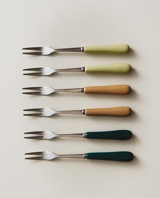 SET 6 SPIEDINI MANICO CERAMICA SET 6 SPIEDINI MANICO CERAMICA