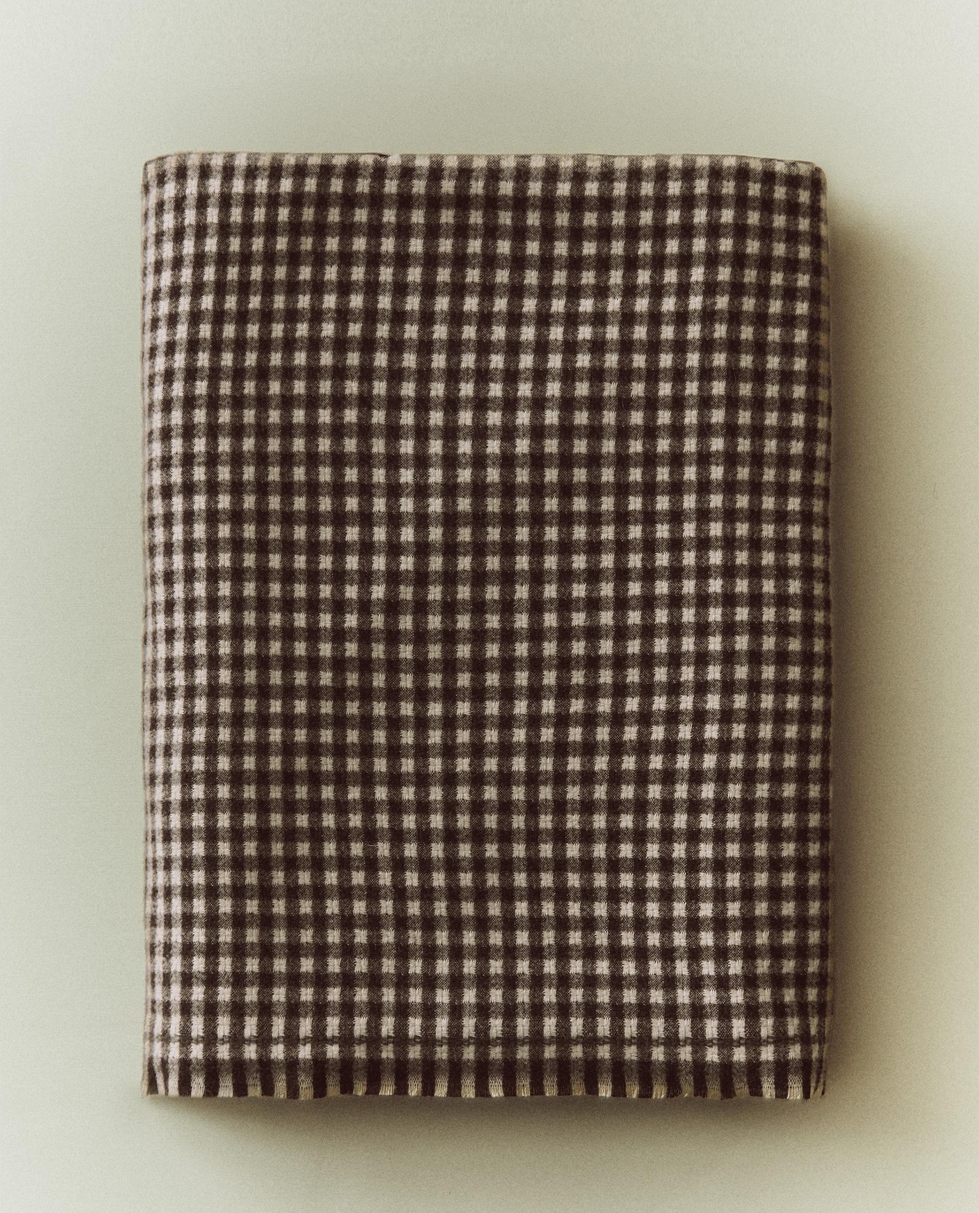 【特価】 チェック柄 フリンジ ブランケット 日本/Japan Home Zara | 布団・毛布