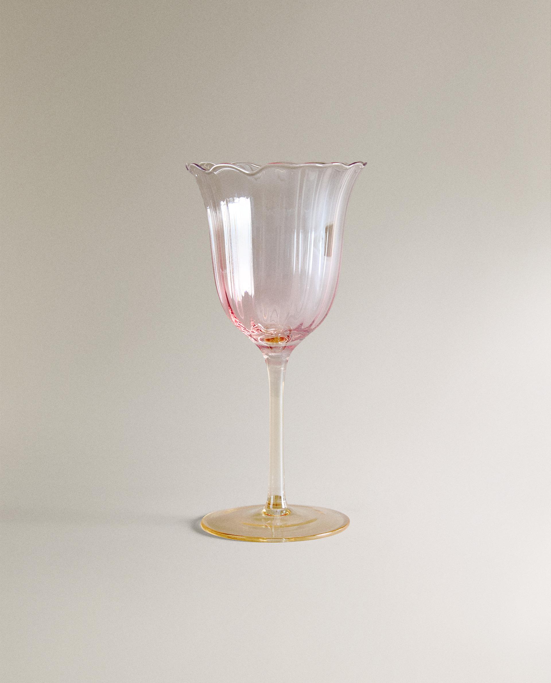 IRIDESCENT-EFFECT WINE GLASS