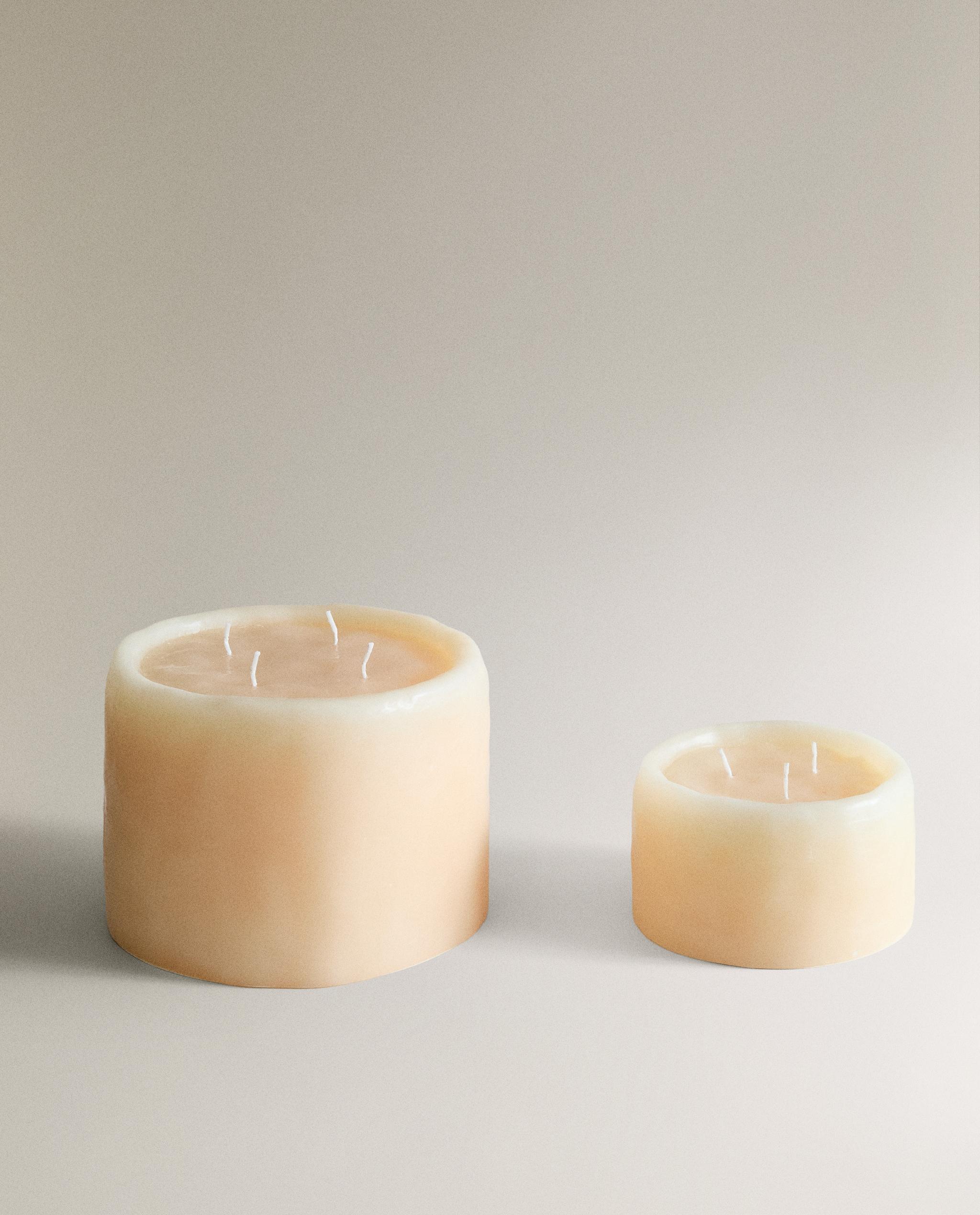 DECORATIVE BEIGE CANDLE product thumbnail 3