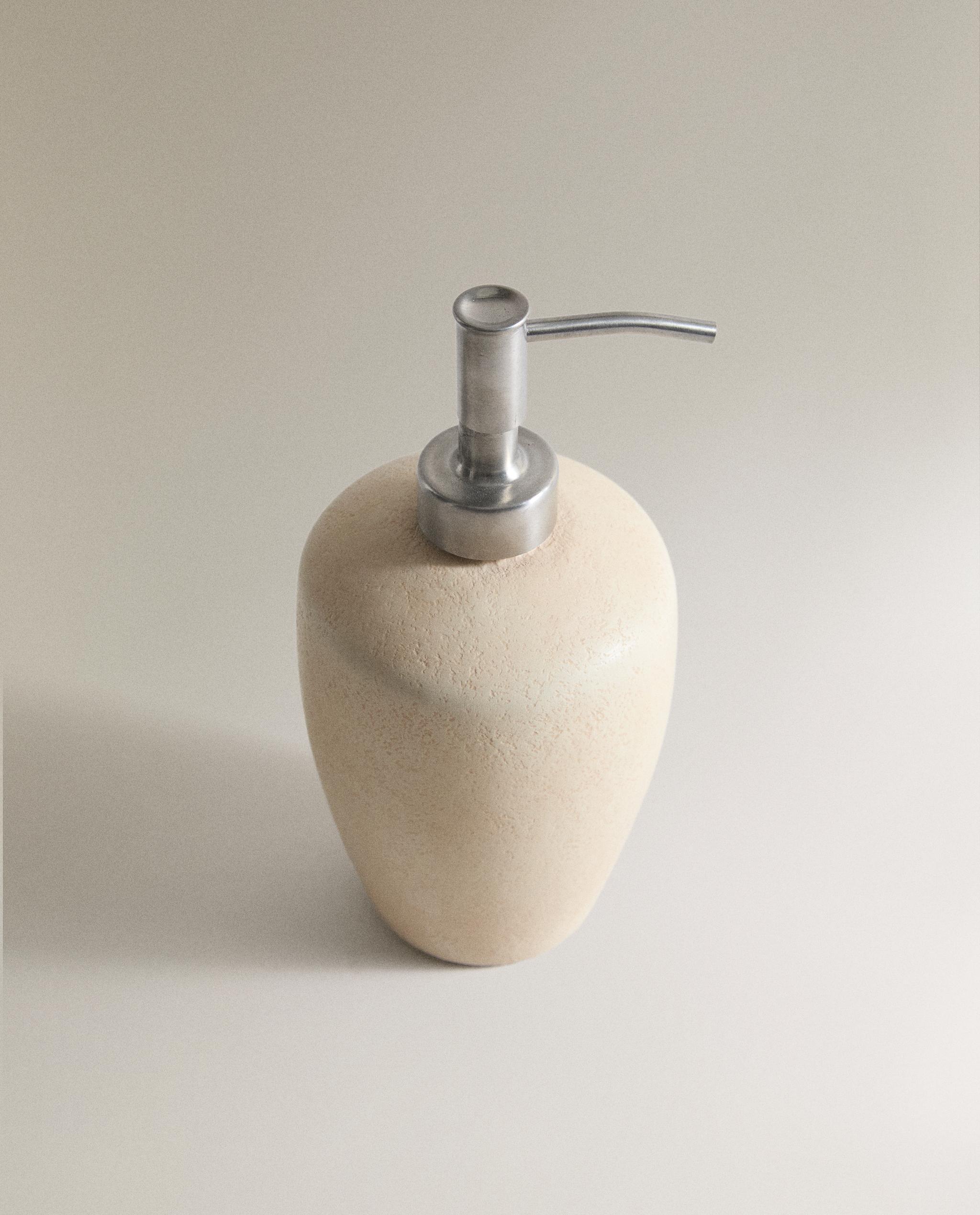 EARTH BROWN CERAMIC SOAP DISPENSER product thumbnail 4
