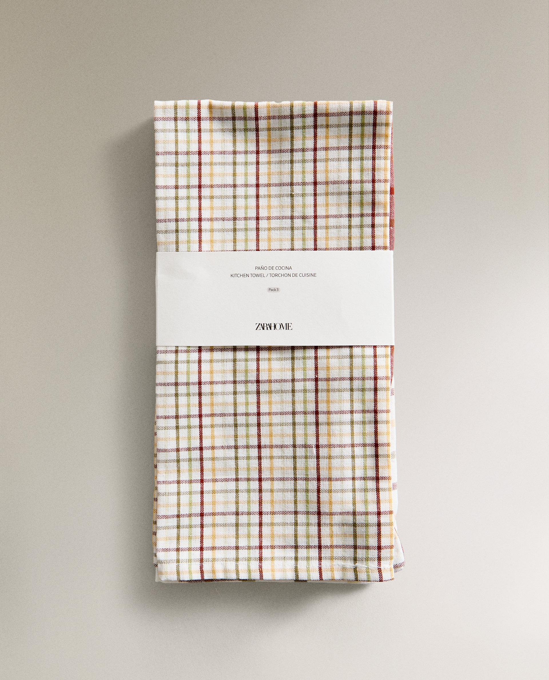 SET OF DYED THREAD TEA TOWELS (SET OF 3) product thumbnail 6