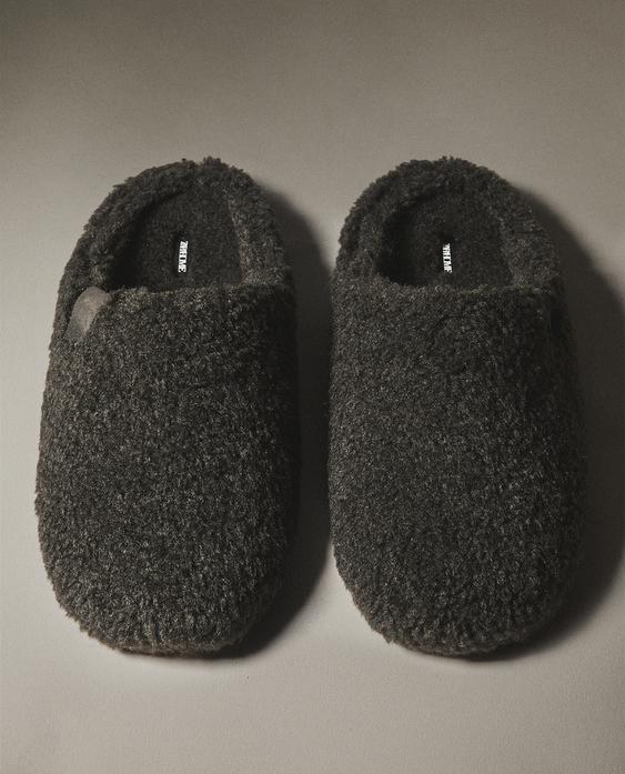 Nuove Pantofole/ciabatte Da Uomo In Pelle Marrone Naturale/lana Di Pecora - Italia - Foto 9