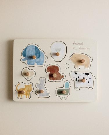動物の音の子供用パズル