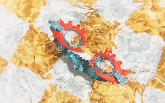 LUNETTES PLONGÉE ENFANT PLAGE CRABE