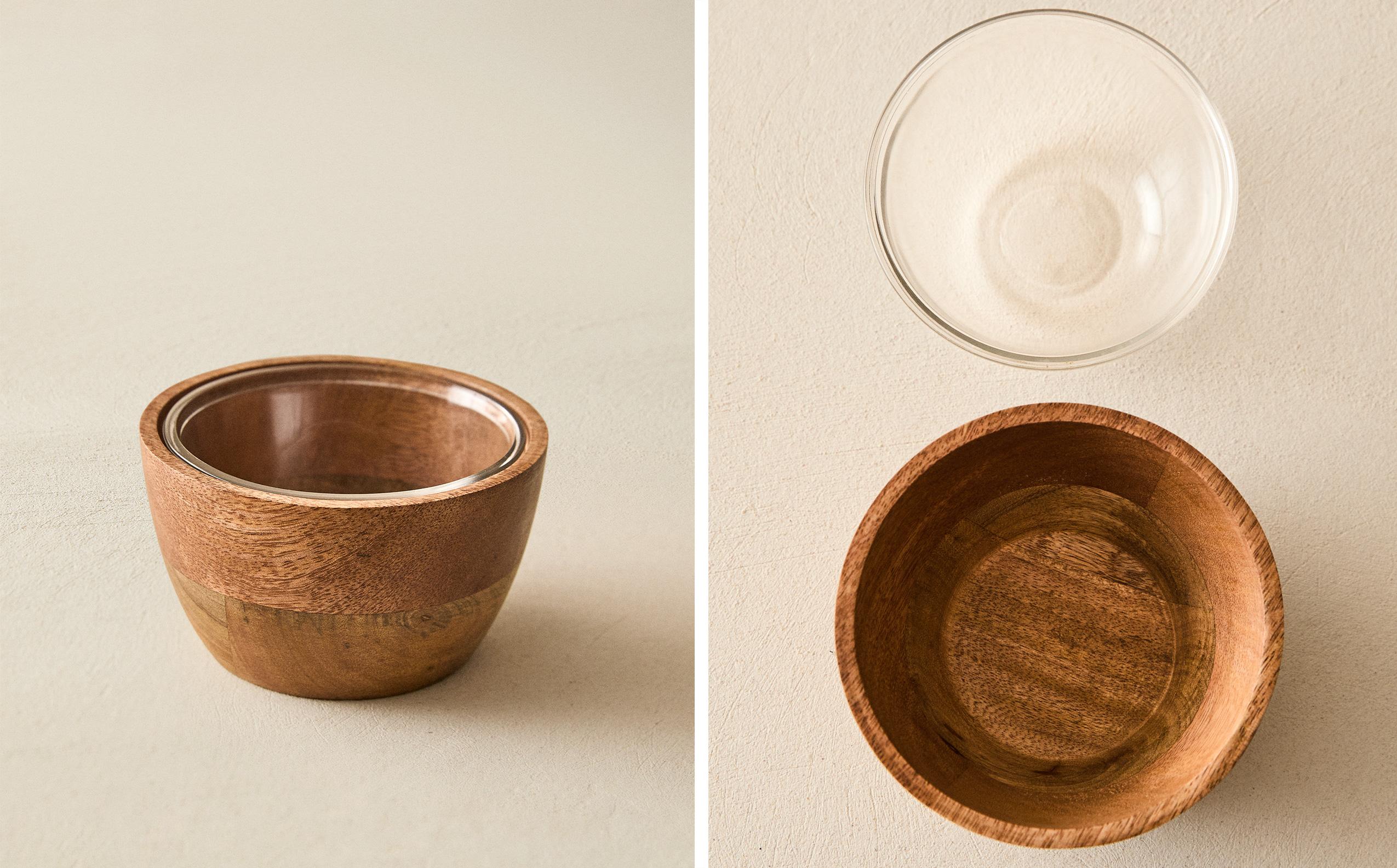 ザラホーム zara ガラストレイ マンゴーウッド 大 ガラスドーム ザラホーム zarahome ガラストレイ マンゴーウッド 大 ガラス