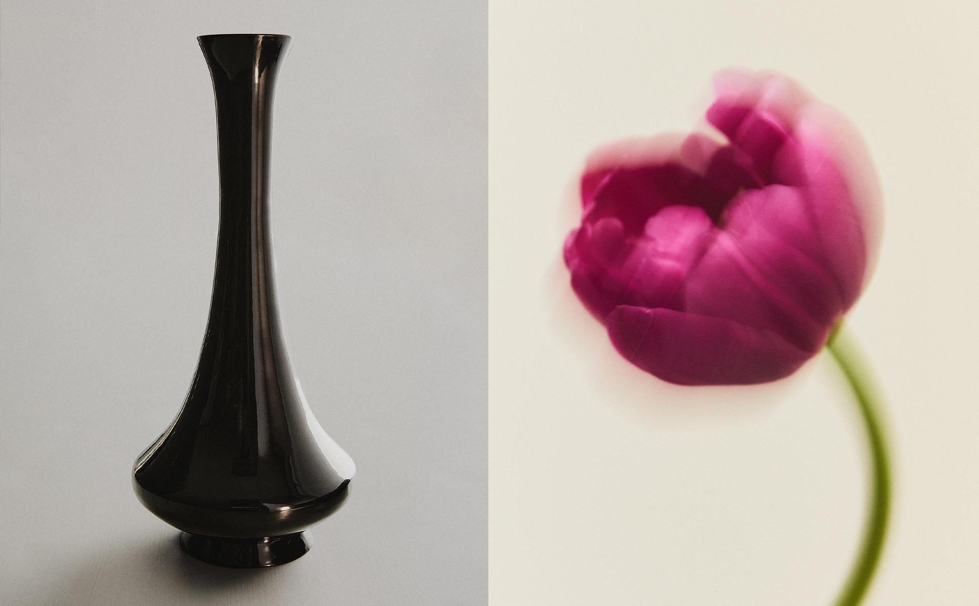 LÄNGLICHE GLANZ-VASE