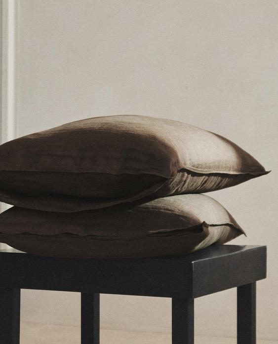 워시드 린넨 베개 커버(140G/M²)