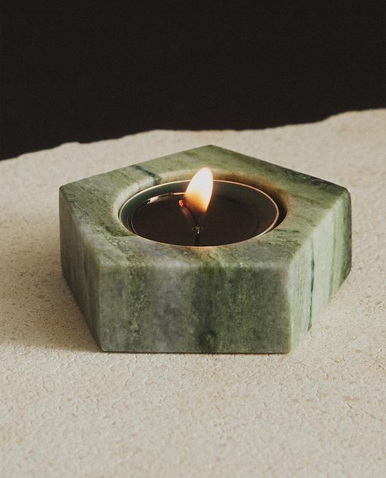 MARBLE STAR TEALIGHT HOLDER MARBLE STAR TEALIGHT HOLDER