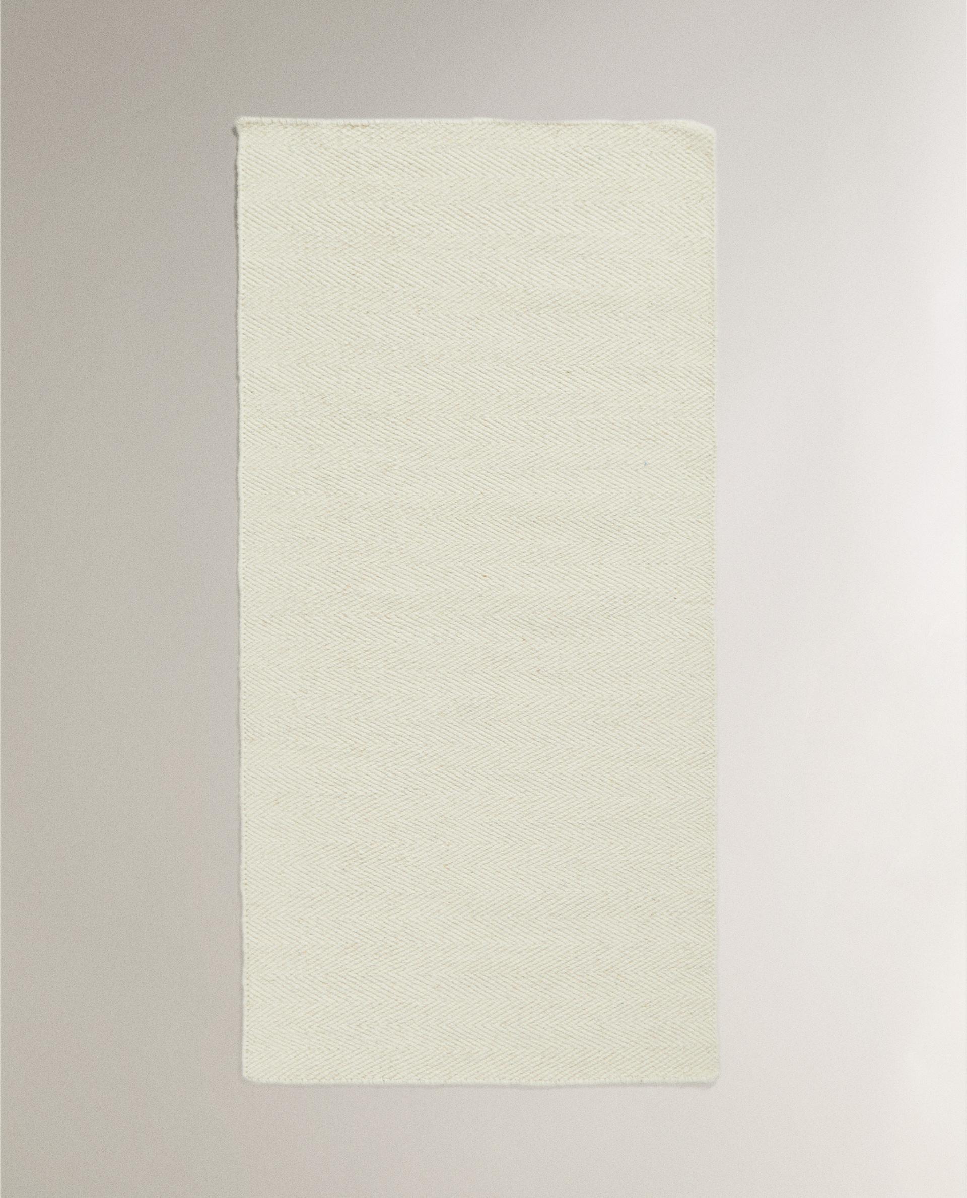 ヘリンボーン ウールラグ | Zara Home 日本/Japan ヘリンボーン ウールラグ | Zara Home 日本/Japan