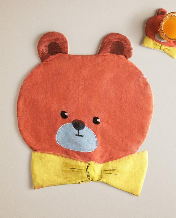 KINDERPLACEMAT MET BEER X THE ANIMAL OBSERVATORY