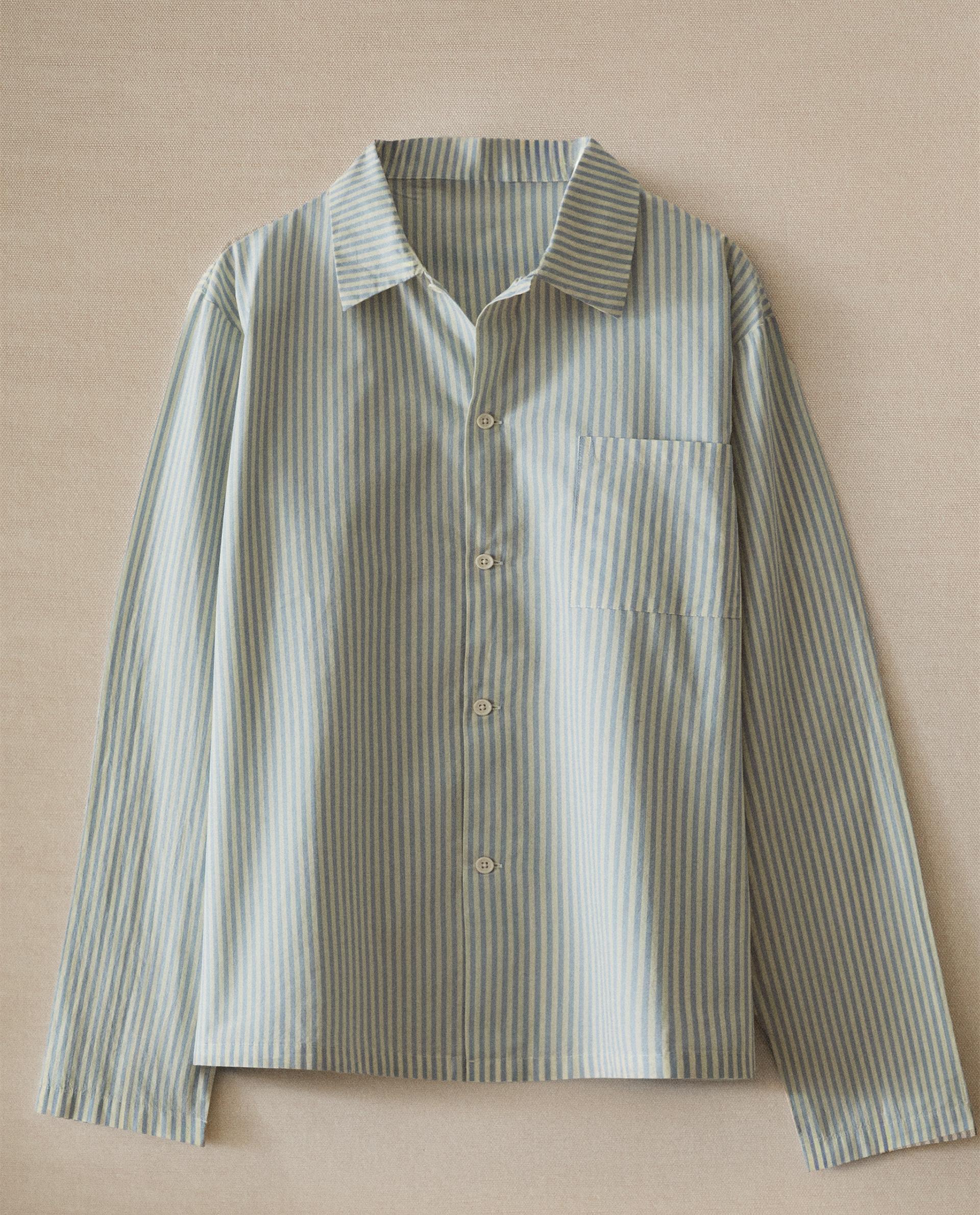 ZARA  コットン製 白と紺ストライプラグ 150×200cm コットン | Zara Home 日本/Japan ZARA HOME コットン製 白と紺