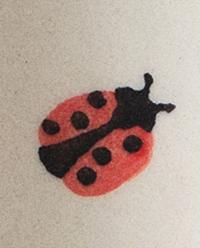 LADYBIRD CERAMIC SOAP DISPENSER