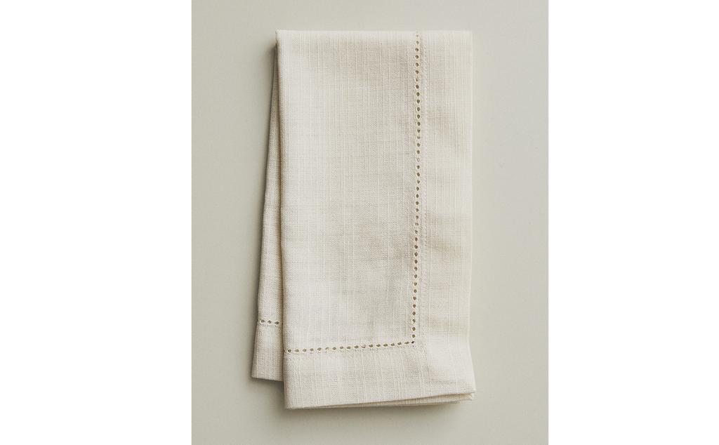 SERVIETTE AUS BAUMWOLLE MIT HOHLSAUM