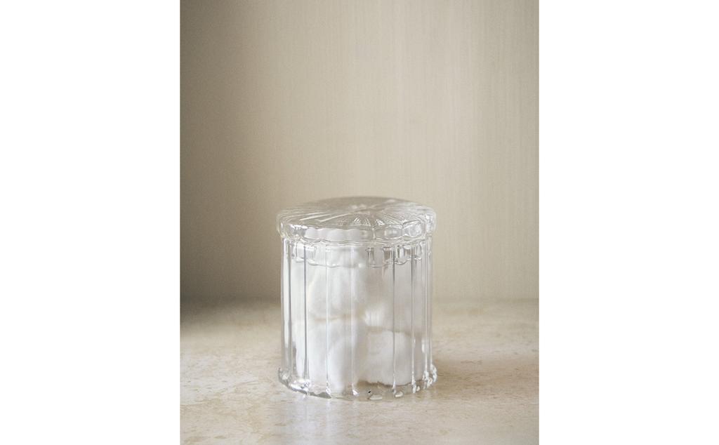 BOROSILICATE BATHROOM ORGANISER JAR