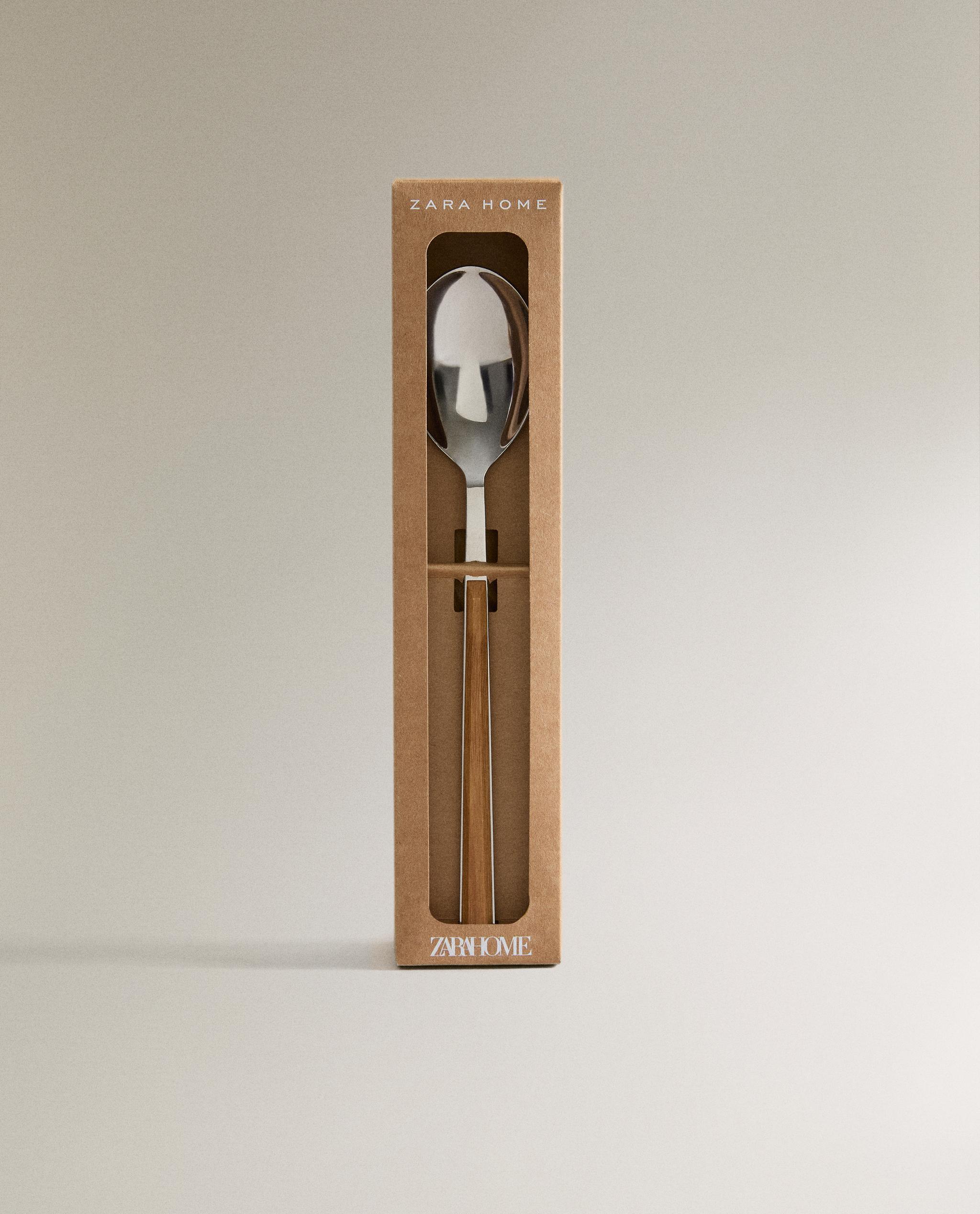 PACK OF SPOONS WITH WOOD-EFFECT HANDLES (PACK OF 4) product thumbnail 9
