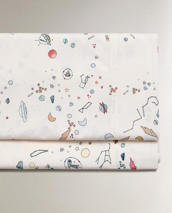 LENÇOL DE CIMA INFANTIL DO ESPAÇO