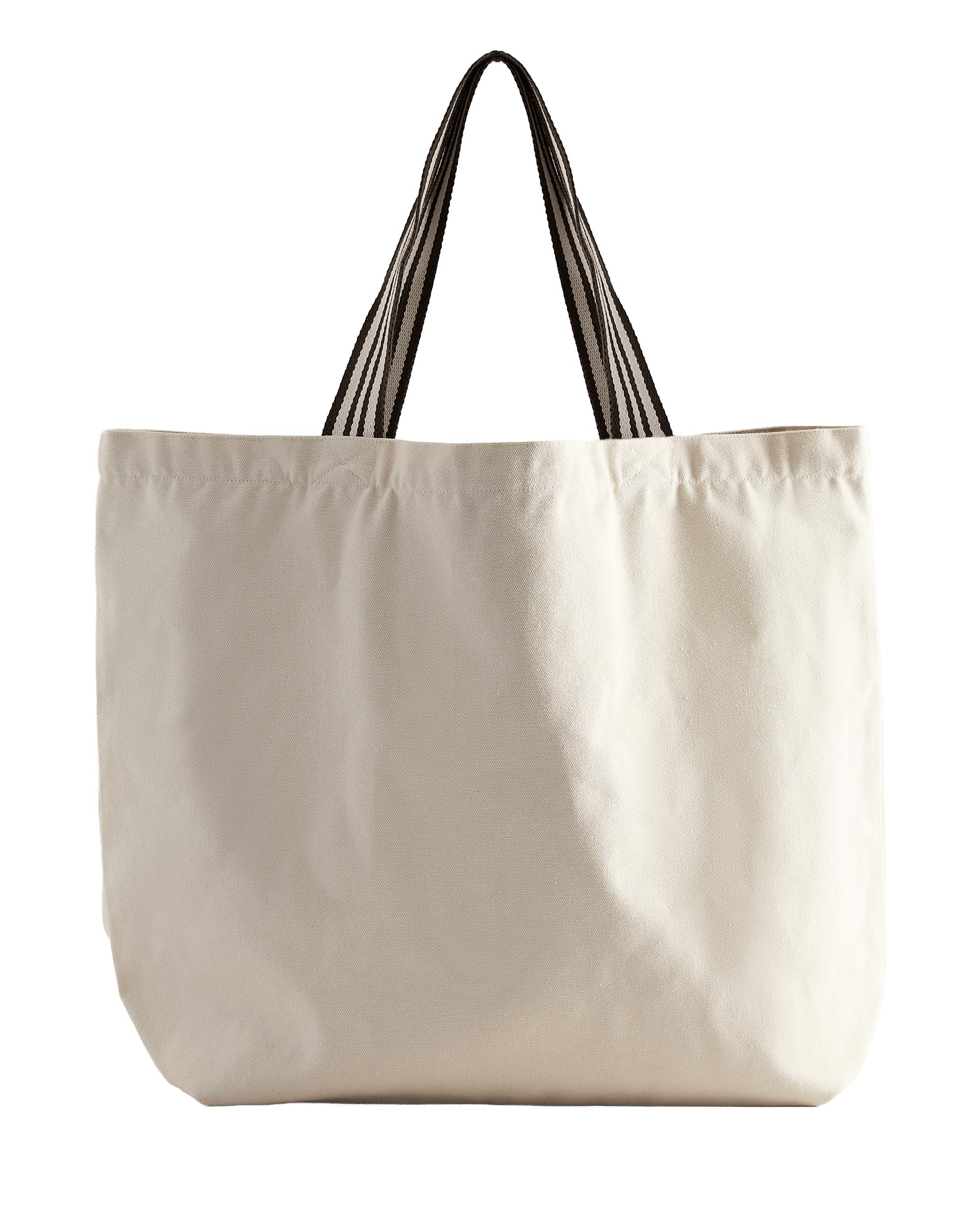 REVERSIBLE STRIPED FABRIC TOTE BAG product thumbnail 3