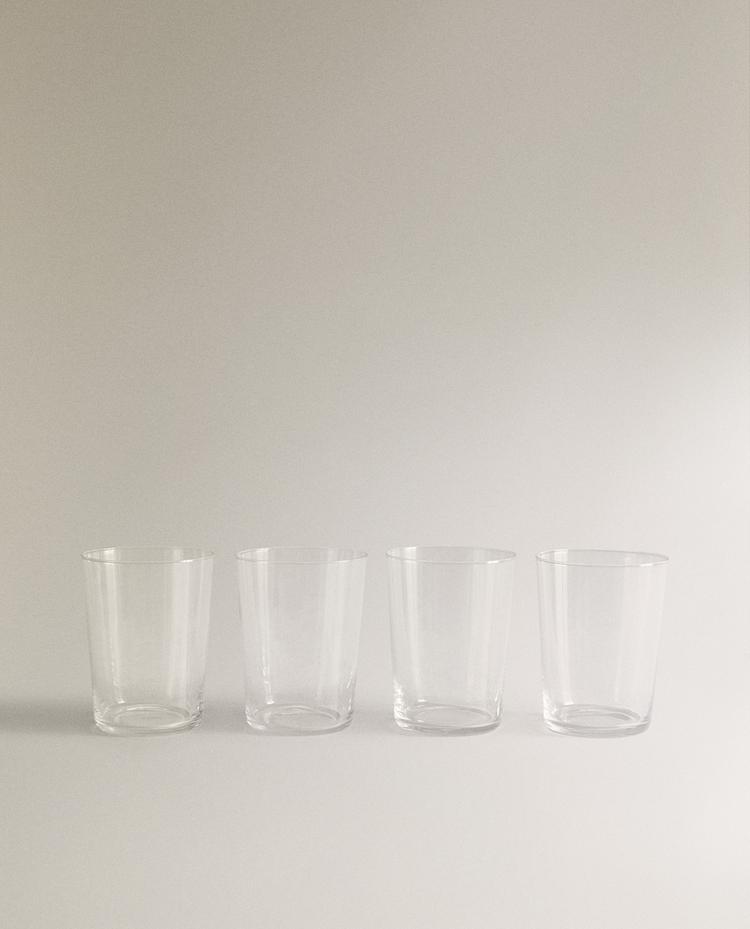 PACK VASOS VIDRIO ALTOS (PACK DE 4)