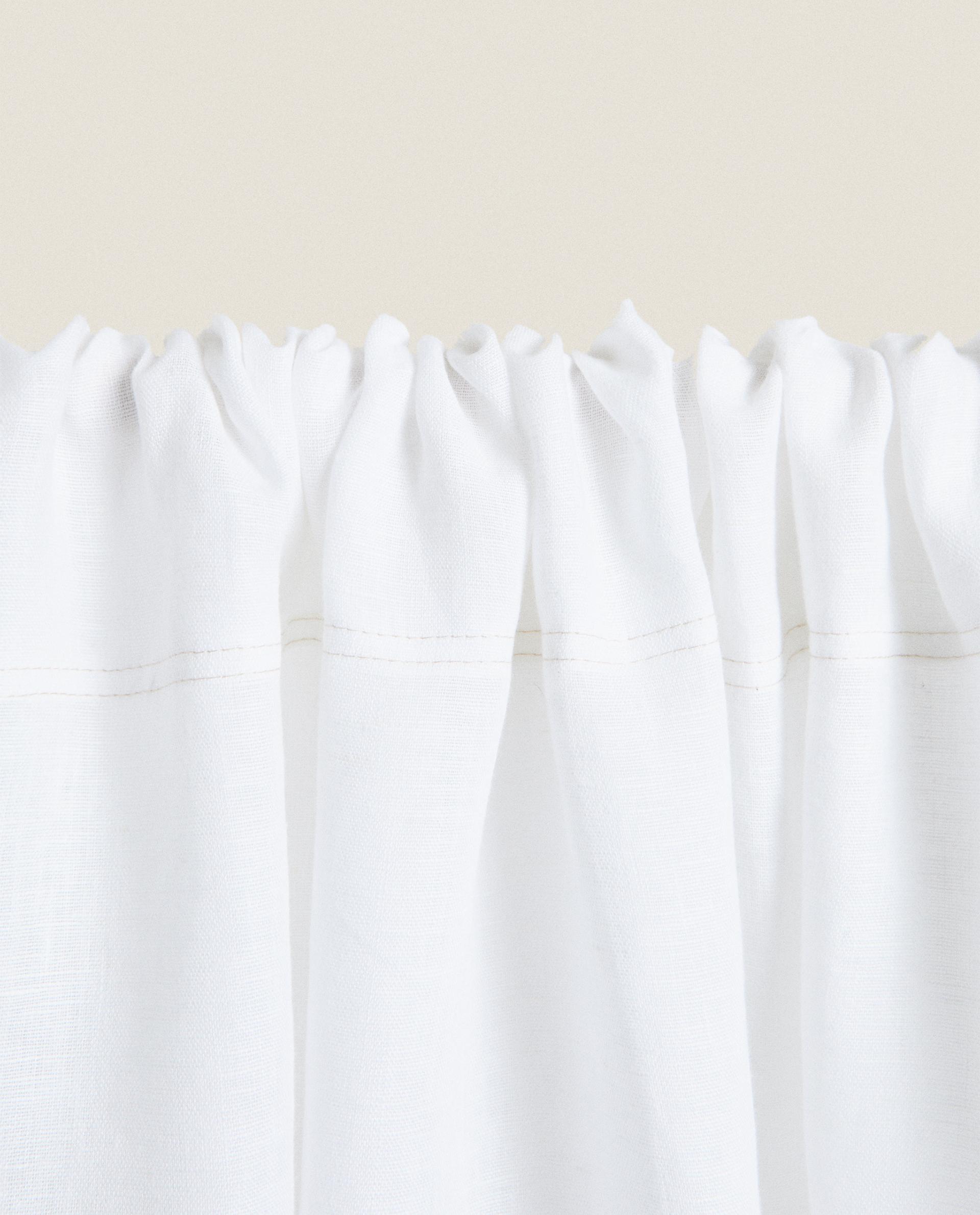 DOUBLE WIDTH LINEN CURTAIN WITH MEDIUM OPACITY product thumbnail 8