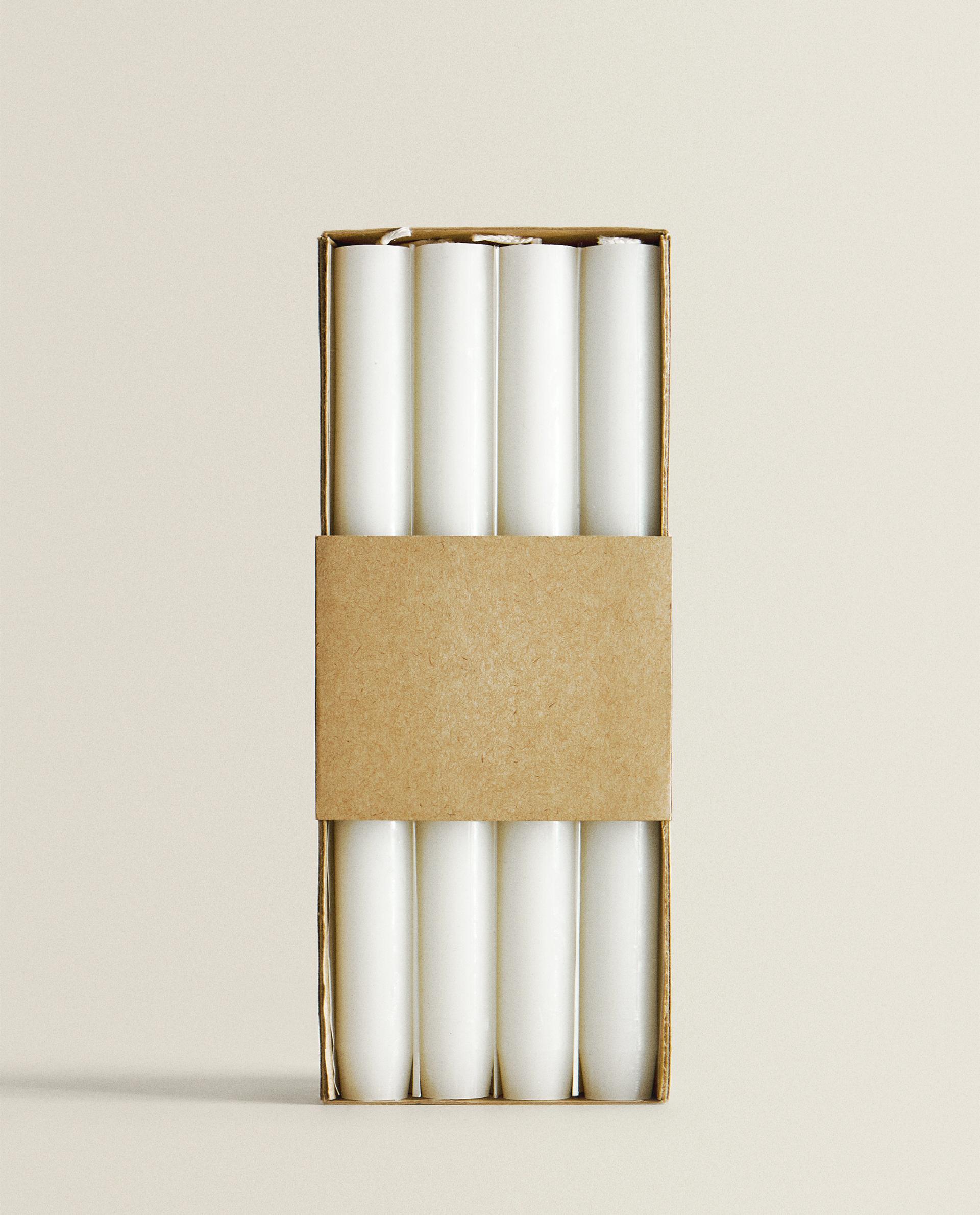 PACK OF LONG DECORATIVE CYLINDRICAL CANDLES (PACK OF 4) product thumbnail 13