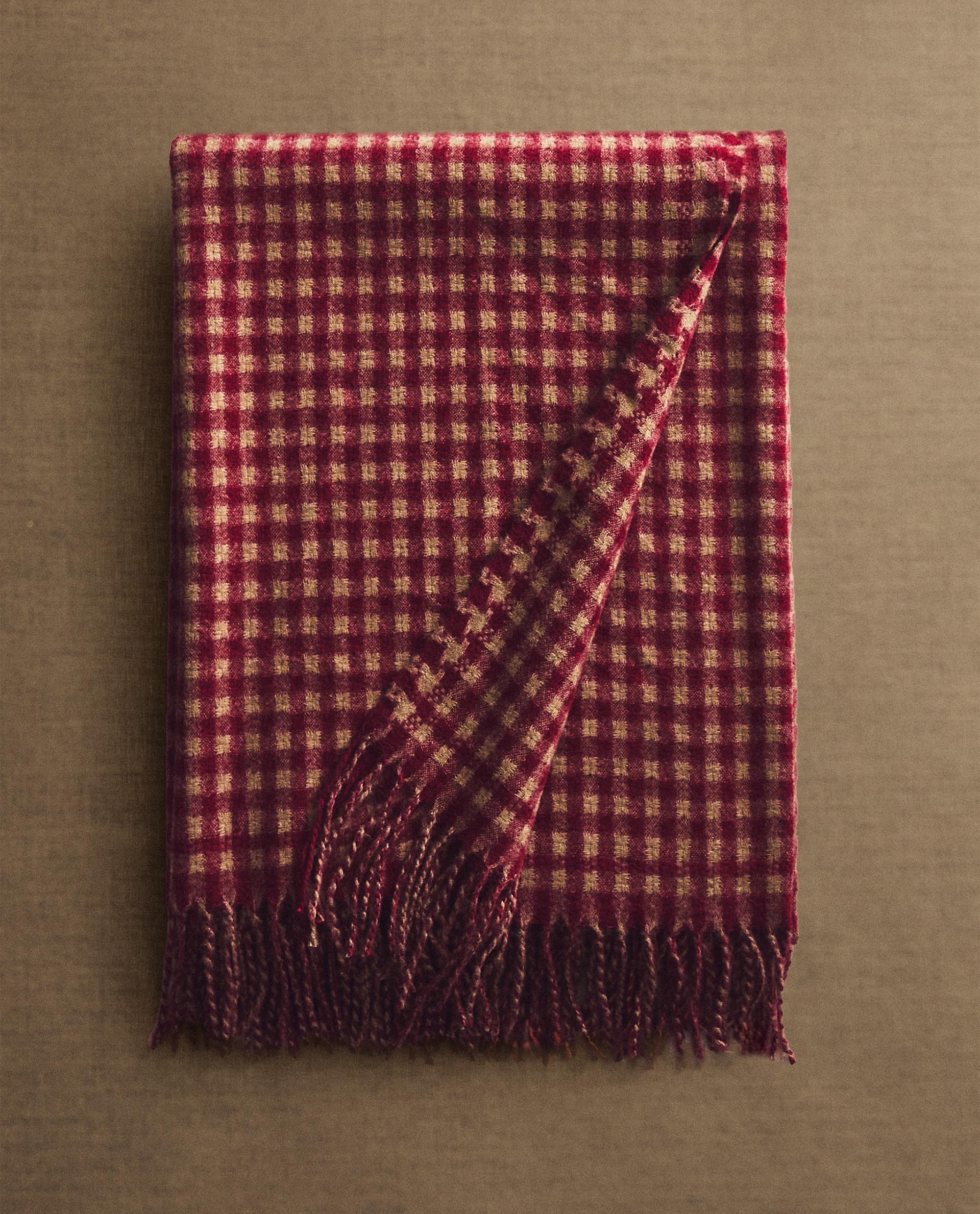 フリンジ チェック柄 ブランケット | Zara Home 日本/Japan