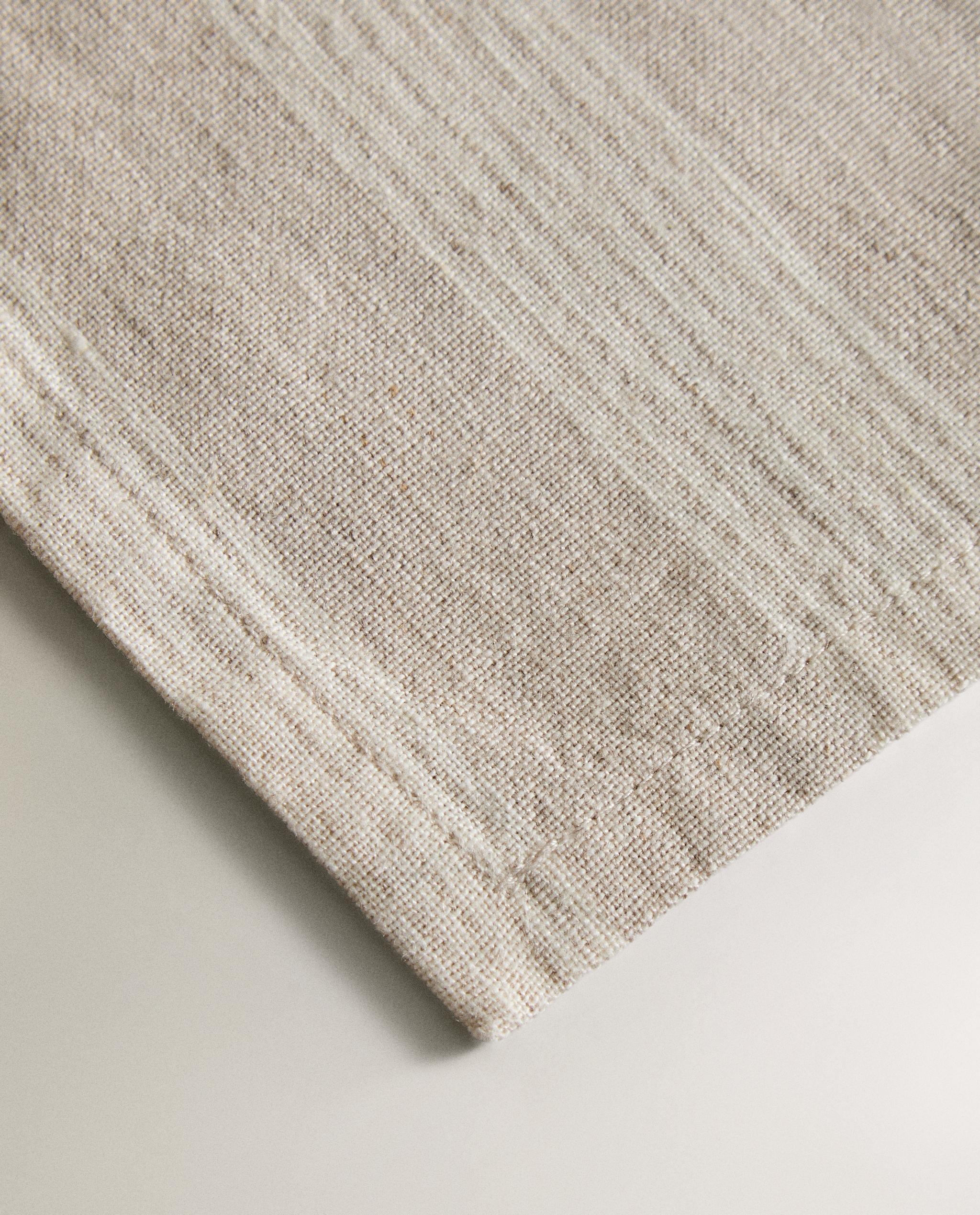 PACK OF STRIPED WASHED LINEN NAPKINS (PACK OF 2) product thumbnail 5