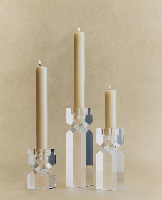 PORTA-VELAS DE CRISTAL