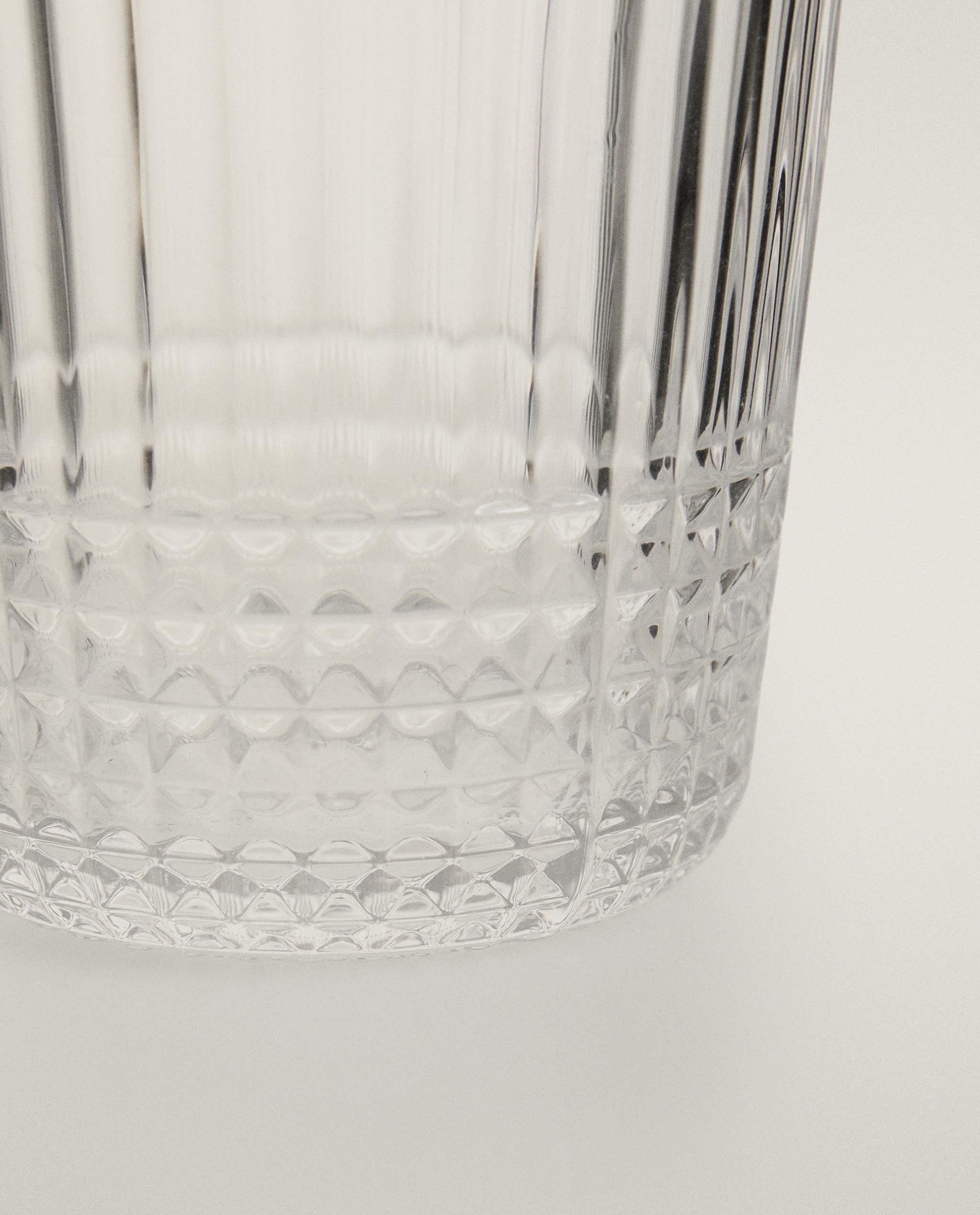 RAISED GEOMETRIC DESIGN GLASSWARE product thumbnail 9
