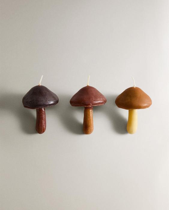 حزمة شموع عطرية PUMPKIN SPICE على شكل فطر (حزمة 3 قطع) حزمة شموع عطرية PUMPKIN SPICE على شكل فطر (حزمة 3 قطع)