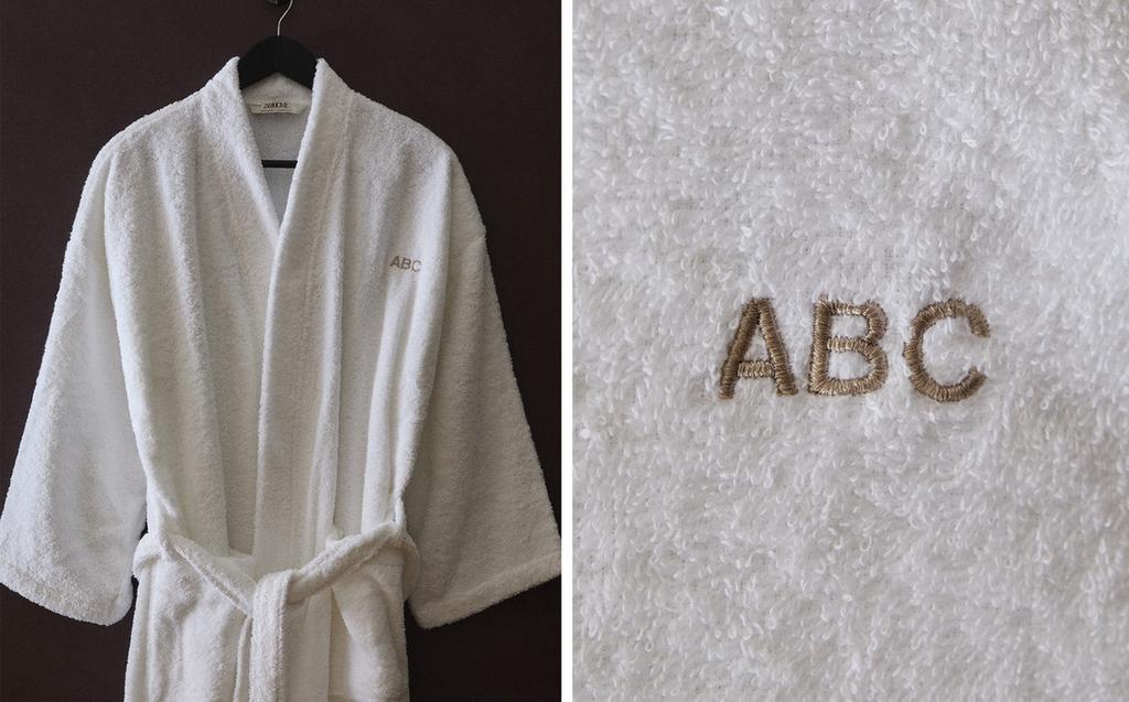 (420 GXM²) COTTON BATHROBE