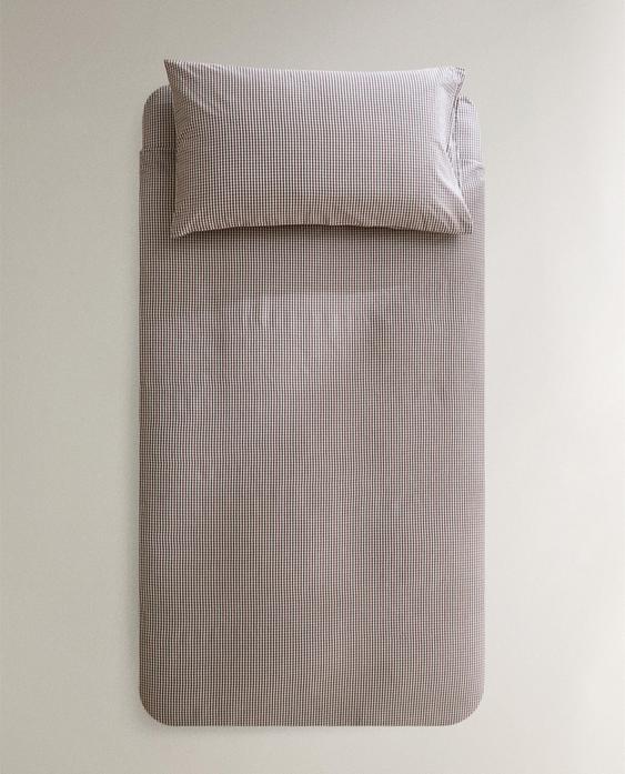 CHILDREN’S CHECK DUVET COVER