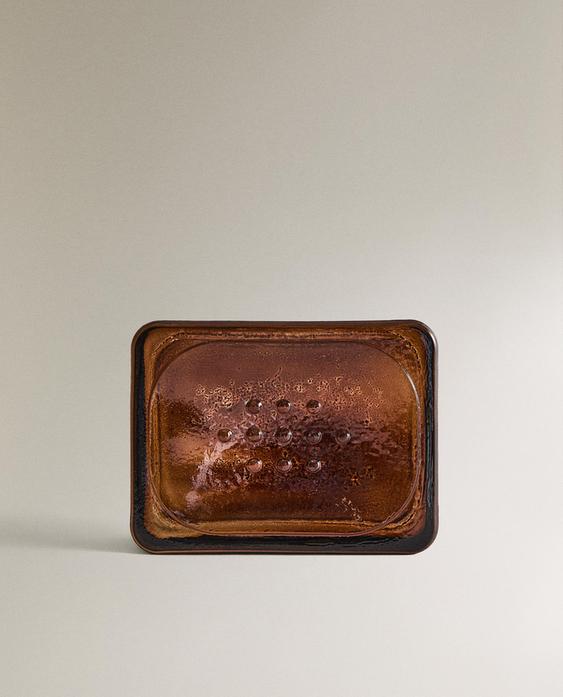 DARK GLASS BATHROOM SOAP DISH DARK GLASS BATHROOM SOAP DISH