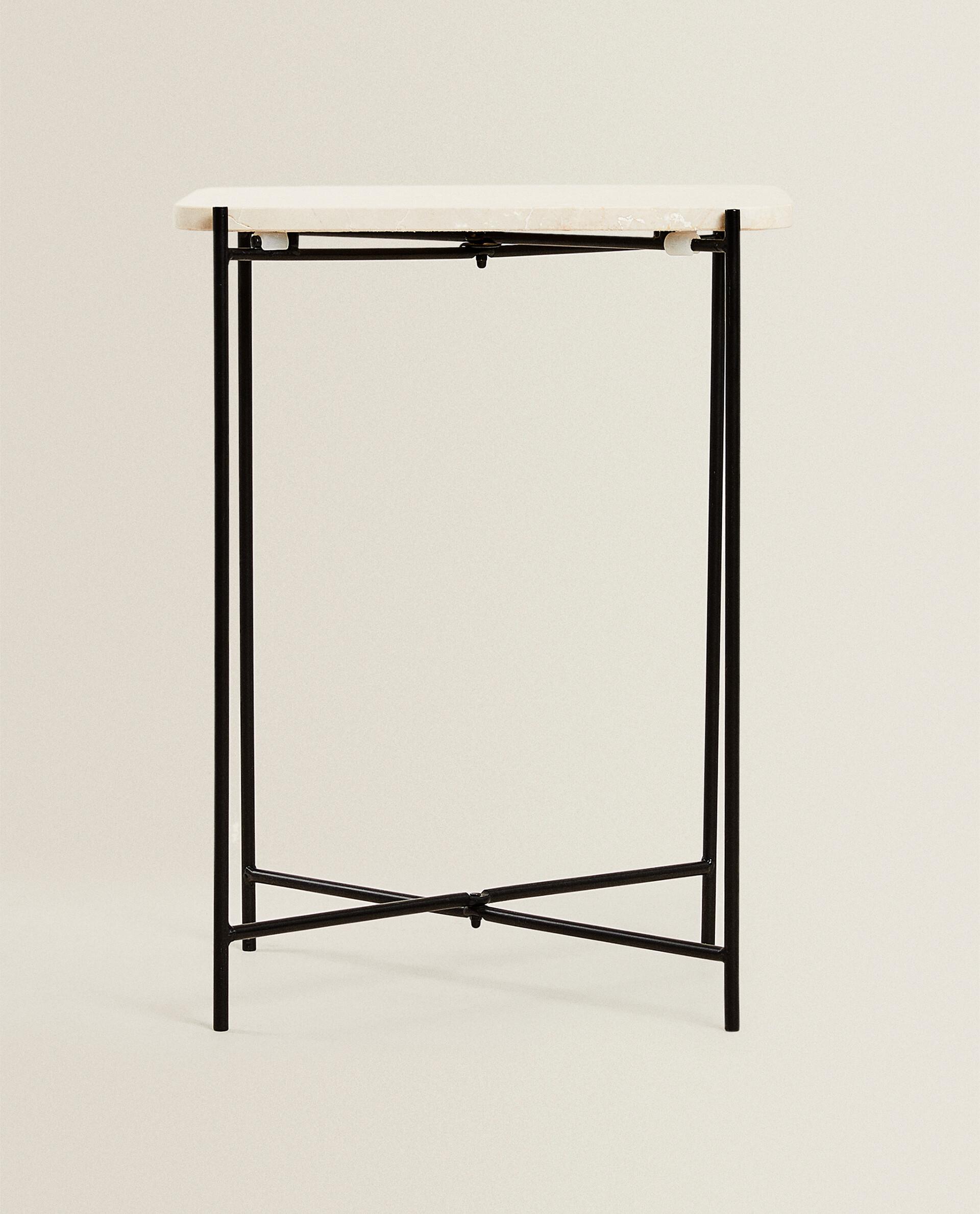 【美品】ZARAHOME ザラホーム　マーブルサイドテーブル 　大理石 マーブル サイドテーブル | Zara Home 日本/Japan