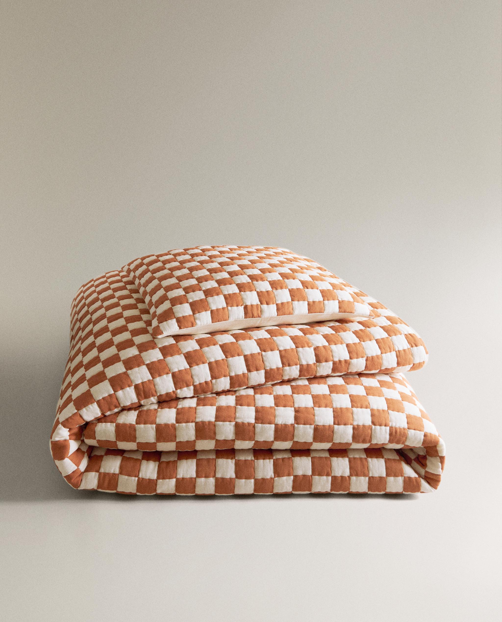 CHECK COTTON QUILTED BEDSPREAD product thumbnail 7