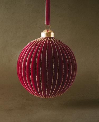 PAPER BALL RAISED DESIGN CHRISTMAS TREE DECORATION