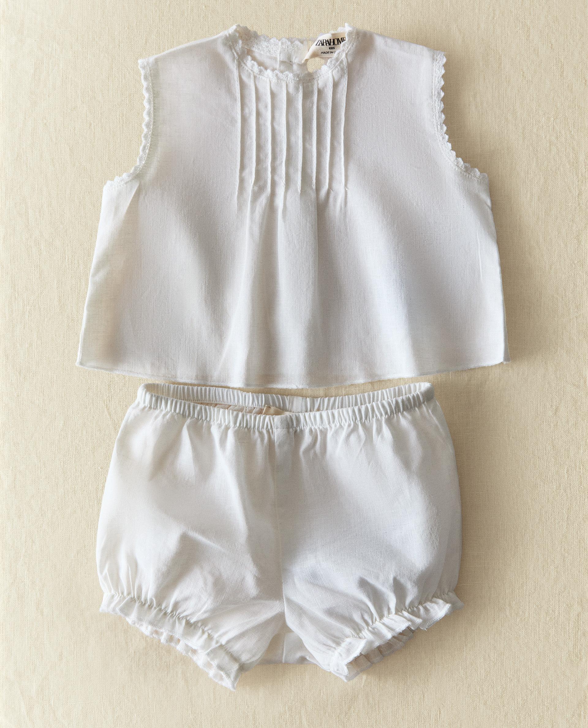 Zara Italia Zara Vestiti Bambini SET NEONATO LINO Zara Home Italia