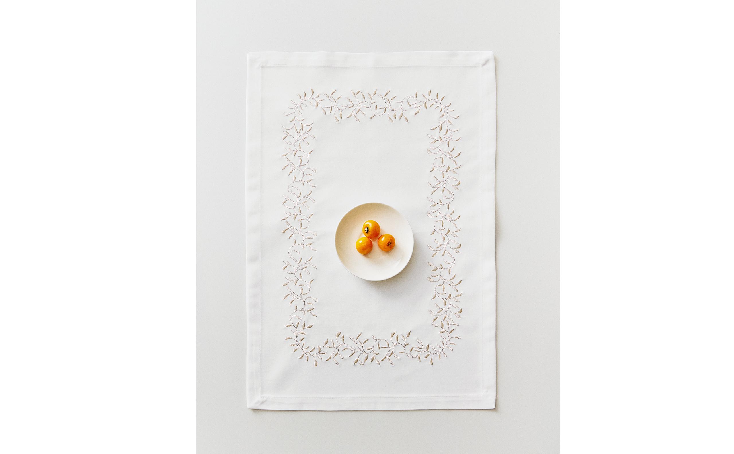PACK OF EMBROIDERED SATIN NAPKINS (PACK OF 2) product thumbnail 10